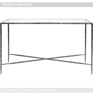 Orren Ellis Console Table Half Round Entry Table Unfinished Sofa Table