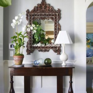 Benoit Console Table Sofa Table With Shelves Burl Console Table