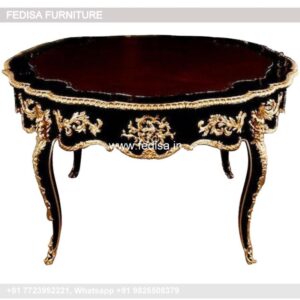 Metal Hall Table Brass Console Curved Glass Console Table