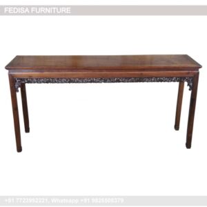 White Entrance Table Mango Wood Console Slimline Hall Table