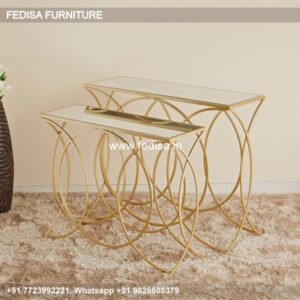 55 Inch Console Table Half Circle Entryway Table Tv Stand With Matching End Tables