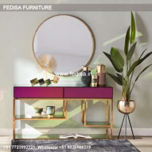 Contemporary Sofa Table Console Table With Drawers And Shelves Entrance Table With Drawers