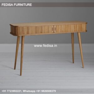 Upcycled Console Table 100cm Console Table Gold Metal Console Table