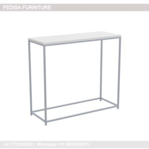 Concrete Top Console Table 100cm Console Table Gold Metal Console Table