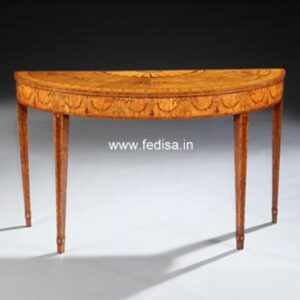 Semi Circle Side Table 100cm Console Table Gold Metal Console Table
