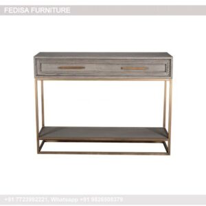 Thin Sofa Table Brass Console Curved Glass Console Table