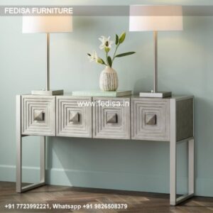Waverly Sofa Table And 3 Stools Solid Wood Console Table With Drawers Small Gold Console Table