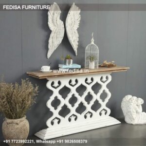 54 Inch Console Table Sofa Table With Bar Stools Distressed White Console Table