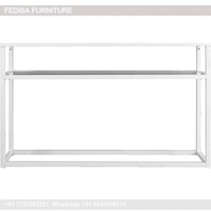 Small Demilune Table Long Thin Console Table Long White Console Table